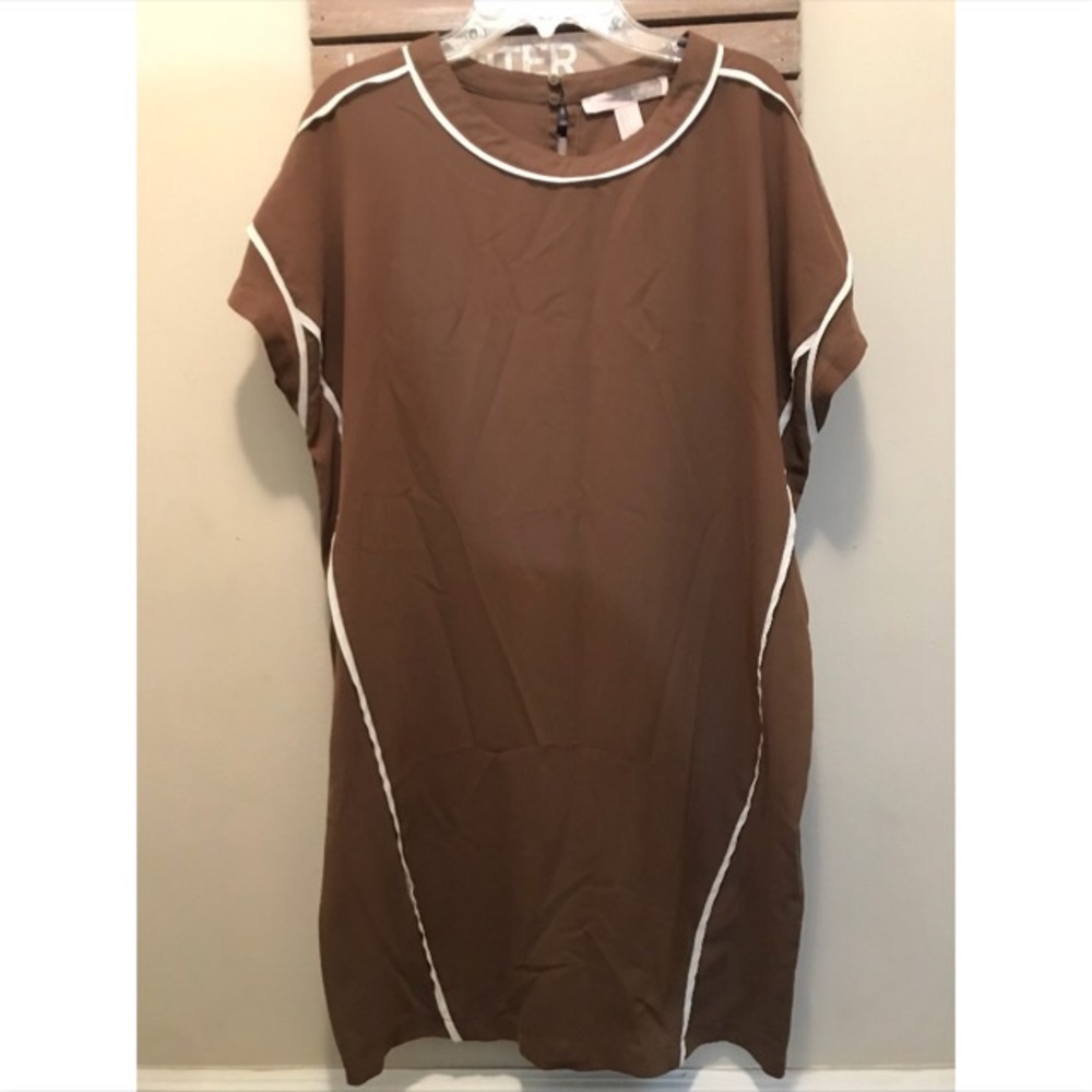Forever 21 Loose Brown/White Dress Sz Small
